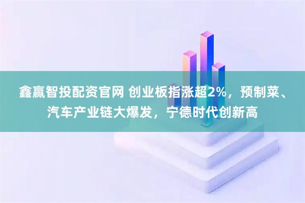 鑫赢智投配资官网 创业板指涨超2%,预制菜、汽车产业链大爆发,宁德时代创新高