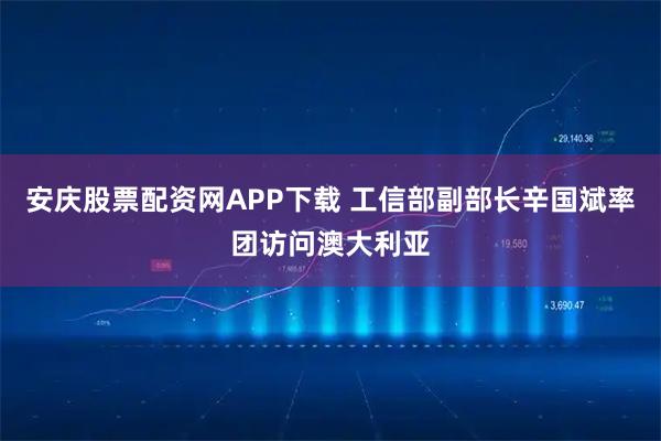 安庆股票配资网APP下载 工信部副部长辛国斌率团访问澳大利亚